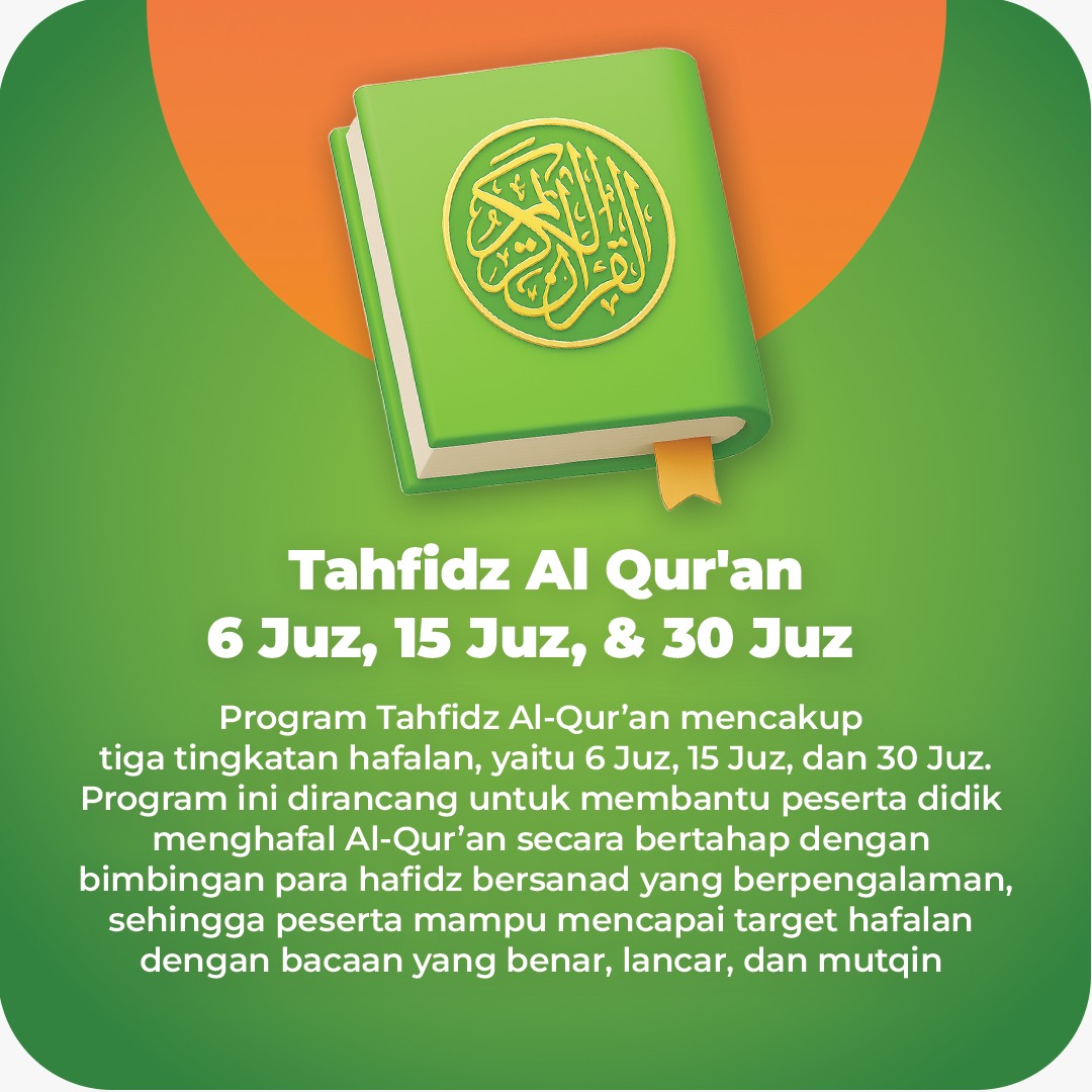 Tahfidz Al Qur’an 6, 15, & 30 Juz