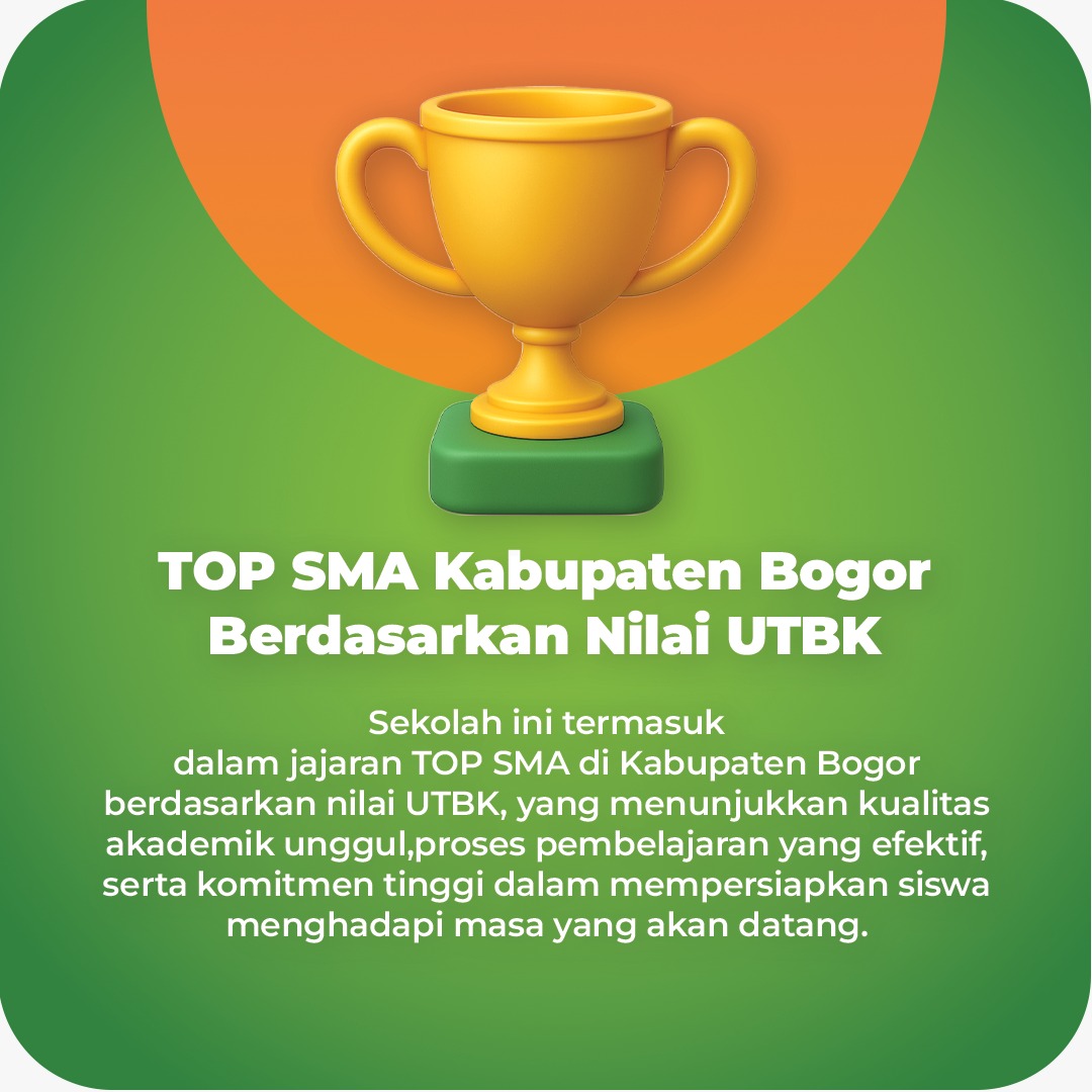 TOP SMA Kabupaten Bogor Berdasarkan Nilai UTBK