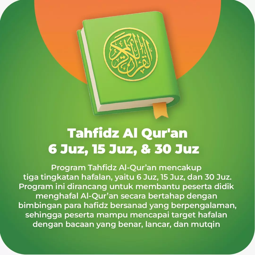 Tahfidz Al Qur’an 6, 15, & 30 Juz