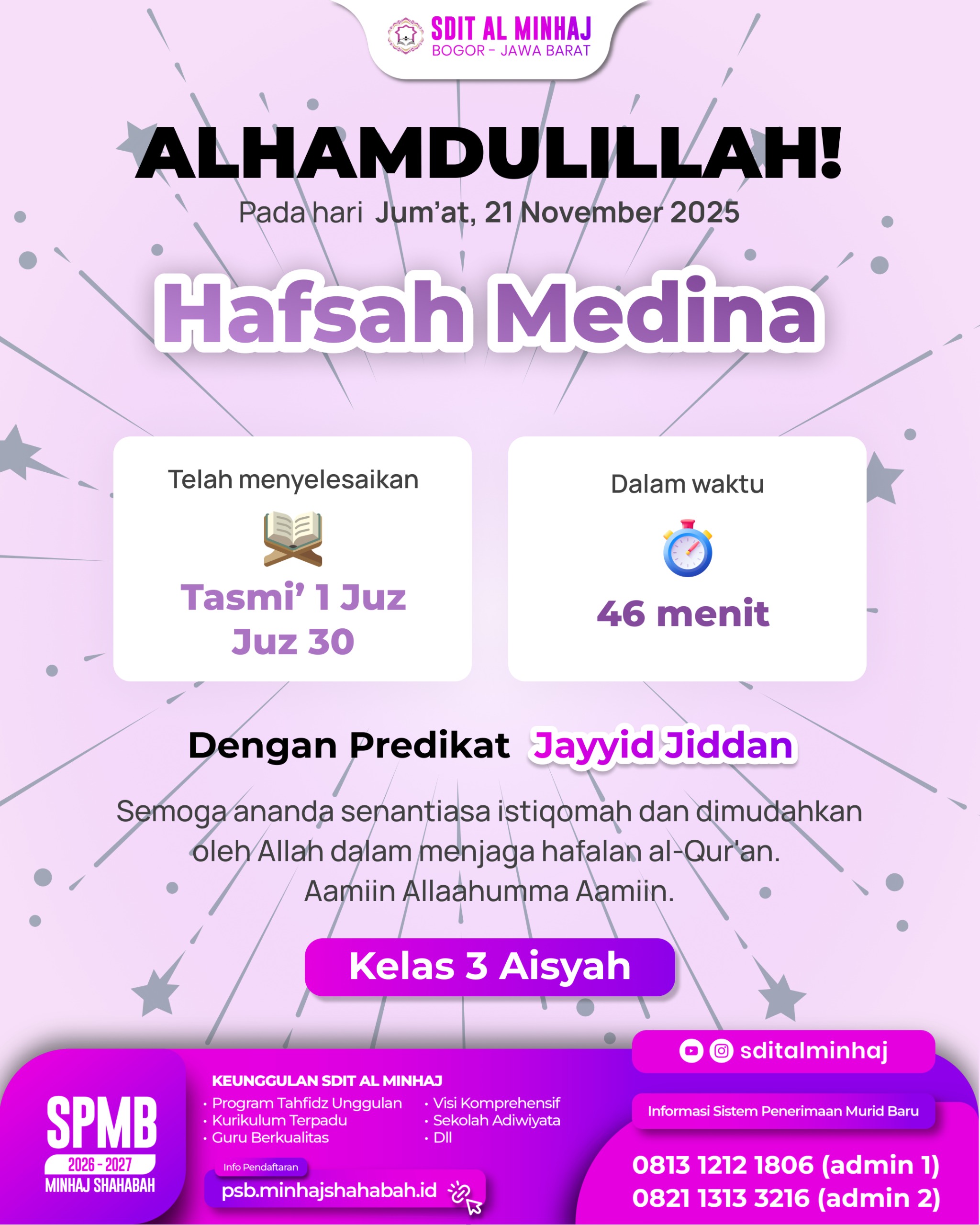 Hafsah Medina - Tasmi’ 1 Juz (Juz 30)